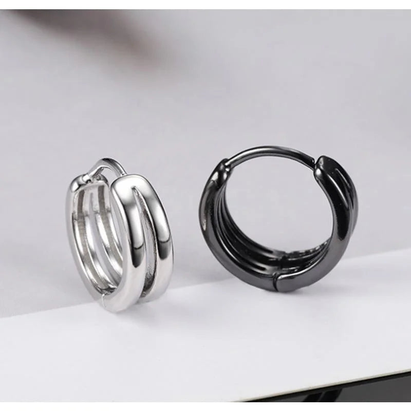 LZ Hip Hop Fashion Double Hoop Earrings